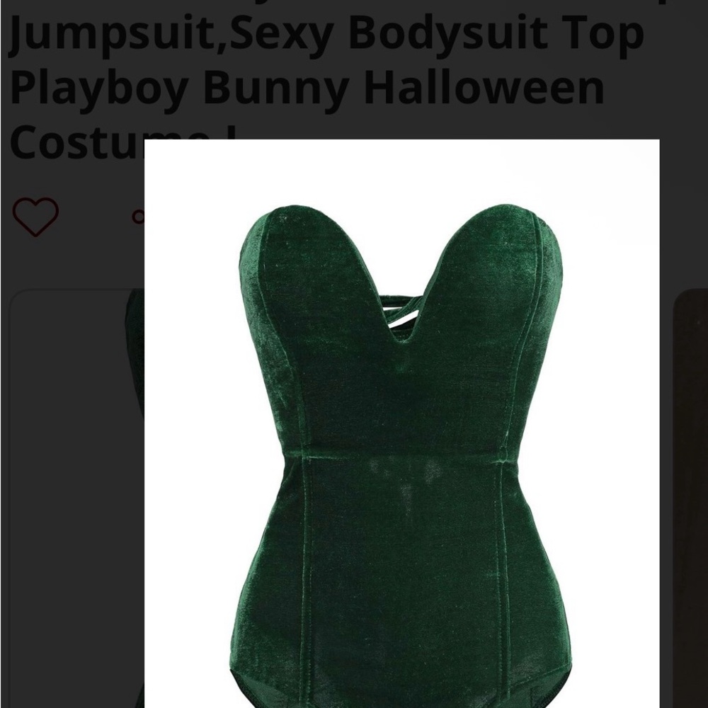 Elegant Green Velvet Women Top